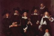 Frans Hals Gruppenportrat der Regenten des Altmannerhospitzes in Haarlem oil